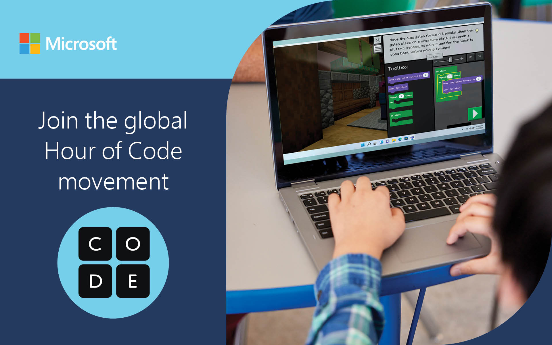 Students coding